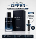 Dior Sauvage Eau de Parfum (100ml) + Free Absolu Aventus Tester